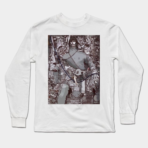 Artwork from East Jesus in Slab City California Long Sleeve T-Shirt by WelshDesigns